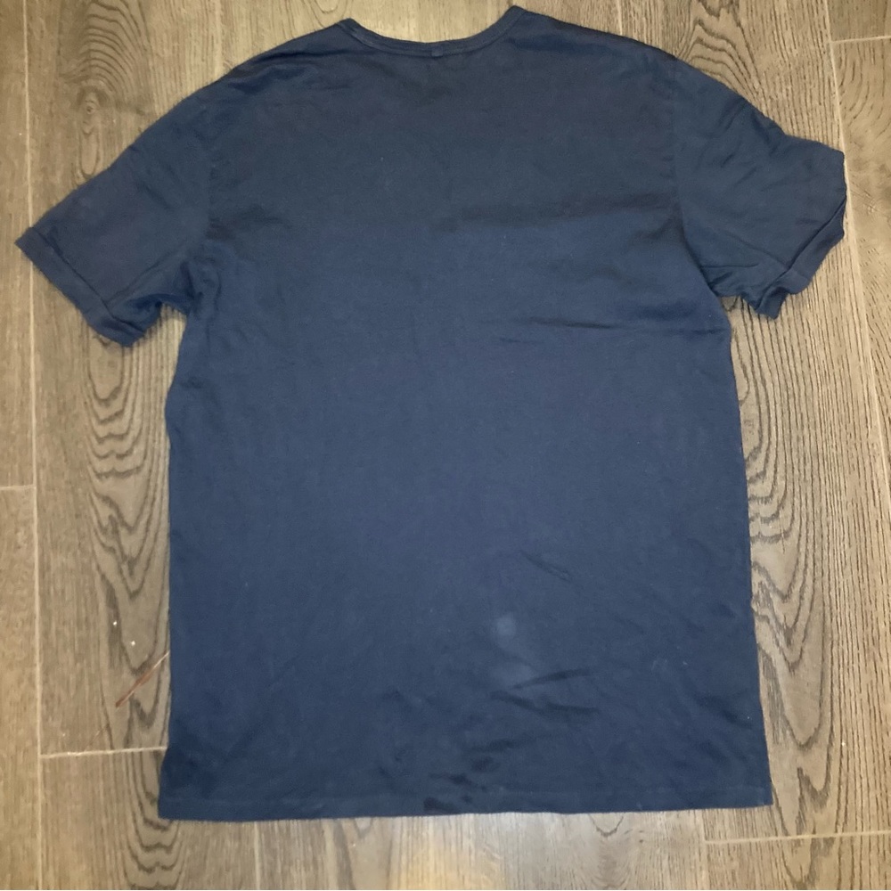 3 for$15 Outerknown Shirt Mens Size Large Blue Short Sleeve Organic Cotton - Picture 2 of 6